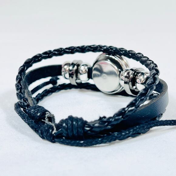 Pisces Zodiac Leather Adjustable Bracelet Unisex Multilayer Horoscope New - Picture 5 of 5